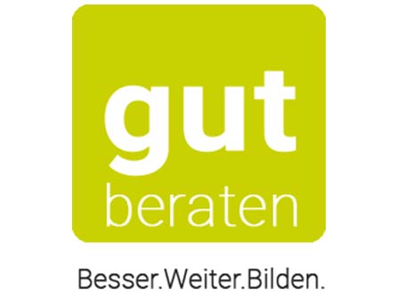 Wir schließen uns freiwillig der Weiterbildungsinitiative „gut beraten“ an.